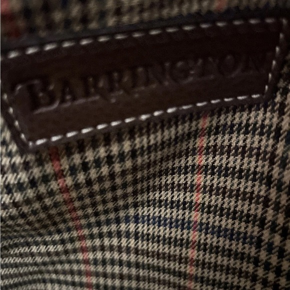 Barrington Brown Vegan Leather Men's Captains Duffle Bag EUC!! - Picture 14 of 16